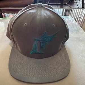 Lightly Used Marlins Reflective Snap Back